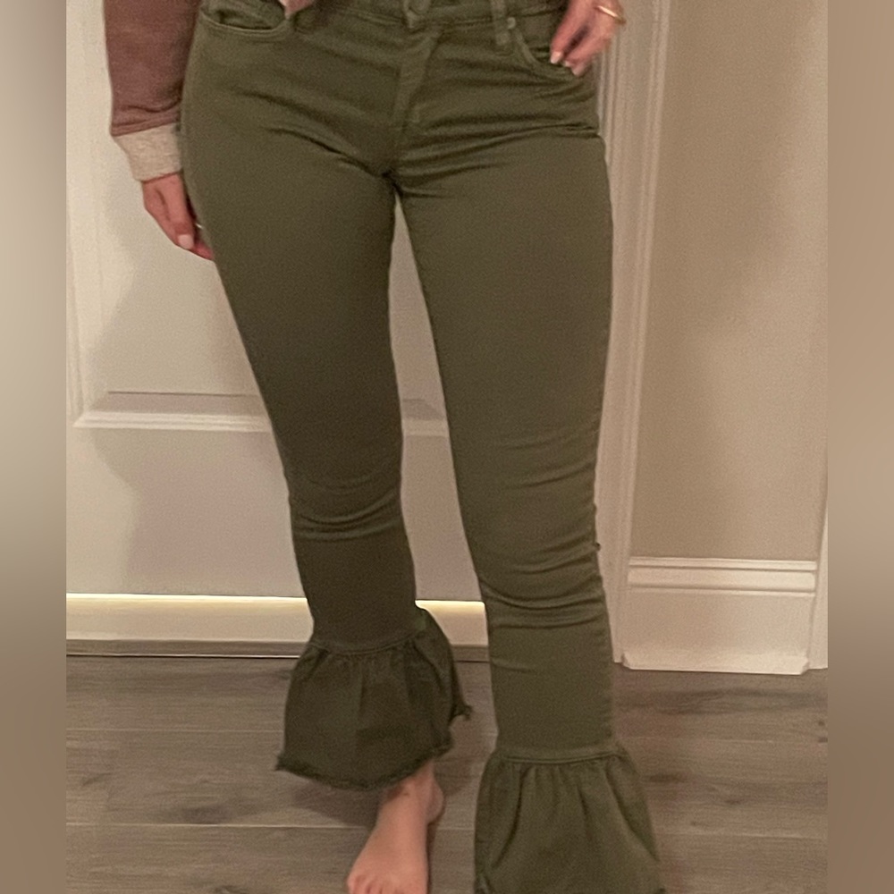 Blank NYC green tutu jean